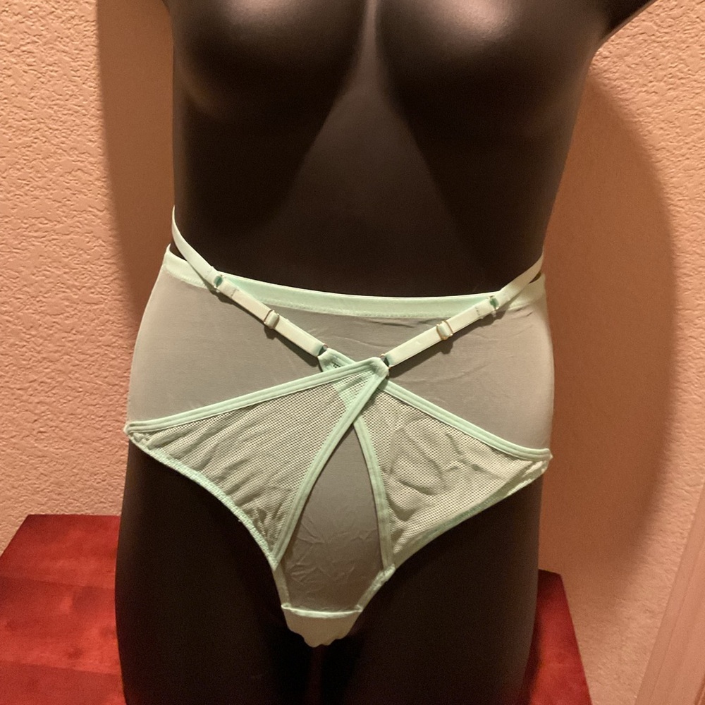 Mint Green Women's Crossover Wrap Intimate High-Waist Brief- NWT